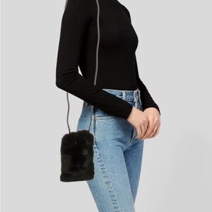 Crossbody Mink Pouch Shoulder Bag by The Cashmere Project
